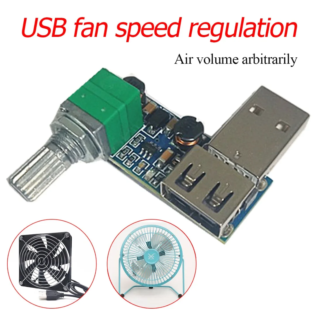 

5V to 12V USB Fan Speed Controller Switch Mayitr Fan Stepless Speed Controller Speed Variable Regulator Module