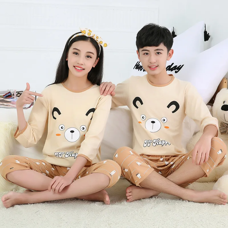 baby nightgowns	 Teens Sleepwear Clothes Kids Clothing Set Boys Pajamas Sets Cartoon Homewear Cotton Pajamas Big Boy Girl Pyjamas Kids Clothes pajama sets button up	