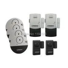 2 мини защитника входа+ 4 Ультра тонкая сигнализация для окон+ 2 двери/окна защитник w/chime безопасность добермана домашняя сигнализация комплект безопасности