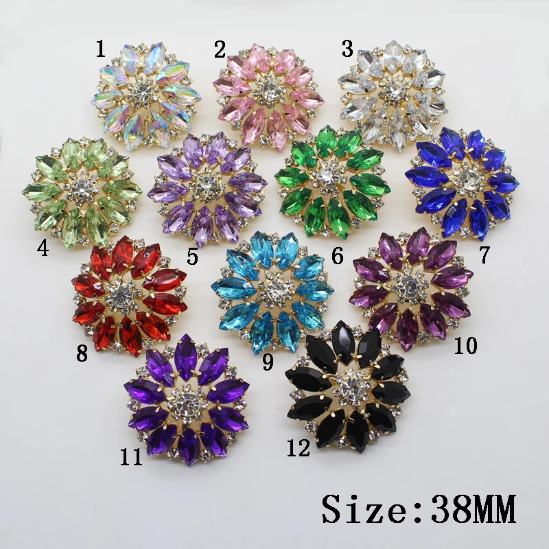 

TYNUOMI Metal Button 2PCS Current Alloy Rhinestones Pearl Buttons DIY 38mm Button For Clothing Mix Color Sale Prices