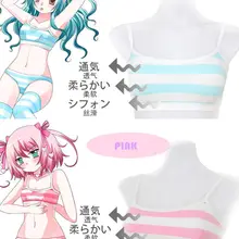 Nonori/пикантные и милые полосатые кофточки в японском стиле аниме для девочек; розовый, зеленый, синий и белый цвета в полоску