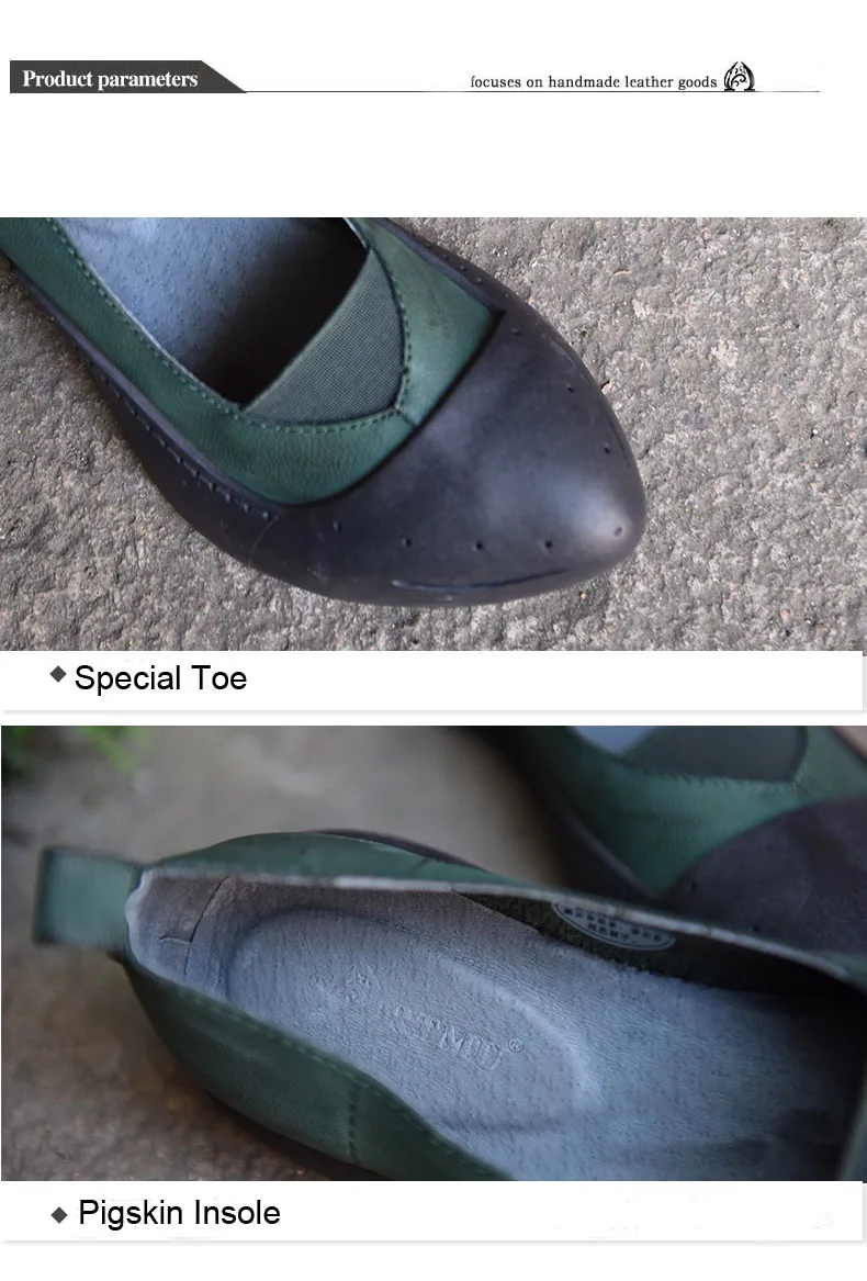 Artdiya/Новинка года; оригинальные туфли с острым носком в стиле ретро; женские туфли из натуральной кожи на плоской подошве с закрытым носком; 61005