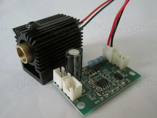 

NEW 532nm 100mW Green Laser Module with Driver (808nm/532nm&660nm + TTL) +heat sink