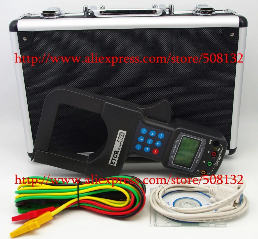 

ETCR7000B Large Caliber Leakage Clamp Meter AC 0.0A-2500A,0-600V ETCR-7000B