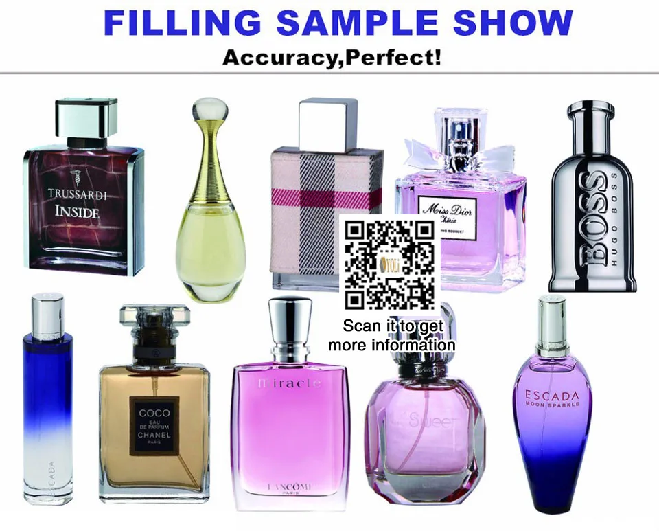 liquid filler vacuum machine for perfume bottles 2 heads perfume filling machine 8