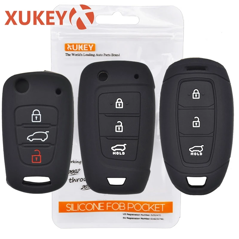 

Silicone Key Case For Hyundai Solaris 2 i20 i30 i35 Azera Elantra Santa Fe For Kia Rio Soul Sportage Carens Sorento Ceed Cover
