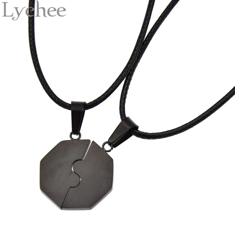 Lychee золото серебро нержавеющая сталь китайский даосизм Тай Чи Инь Ян пара любовь