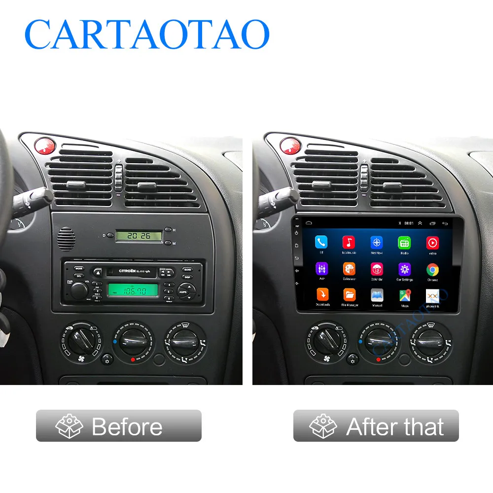 2 din Android 8,1 GO Автомобильный мультимедийный плеер для peugeot 301/C-Elysee 2004-2007 2.5D hd-навигатор для автомобиля gps навигация Bluetooth плеер