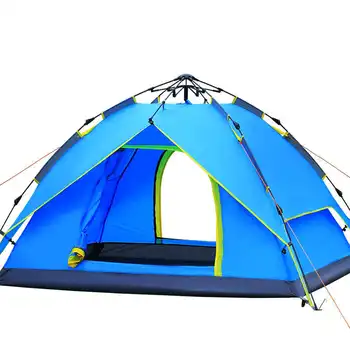 

3-4 Person Waterproof Beach Camping Tent Windbreak Camping Tent Outdoor Large Tent Automatic Speed Open Sun Shade