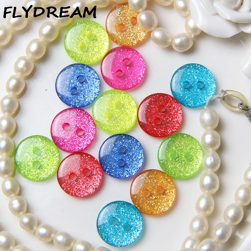 FLYDREAM 50 шт./лот Цветной перламутровый конфеты Цвета кнопки для Костюмы детей и