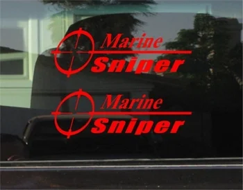 

MARINE SNIPER VINYL DECAL / STICKER PAIR
