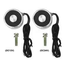 Подъемные магниты DC 12 В/24 В форма диска 3 кг/30N Электрический магнит 20*15 мм соленоид подъемная присоска промышленный магнит