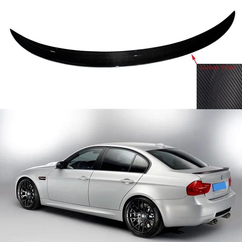 Car Tail Wing Decoration For BMW E90 3 Series M3 2005 2011 Carbon Fiber