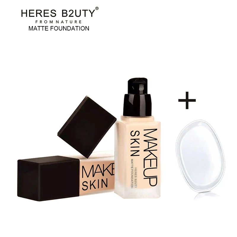 TopBrand Makeup Base Liquid Foundation Longlasting Waterproof Concealer Whitening Moisturizer Oil-control Buy 1 Get Puff Free | Красота и