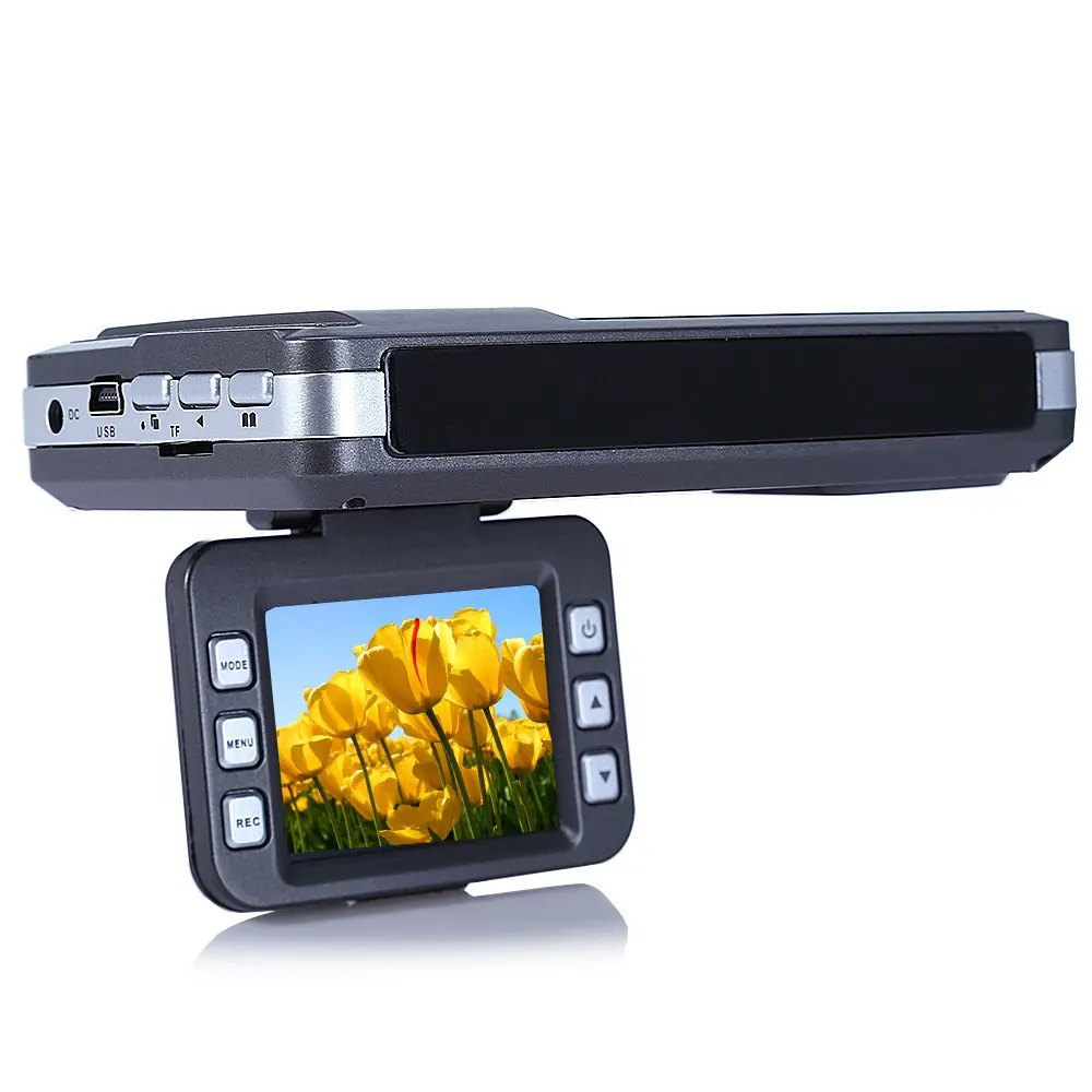 GBtiger 2 in 1 Car Camera Radar Detector 720P Laser Radar Night Vision