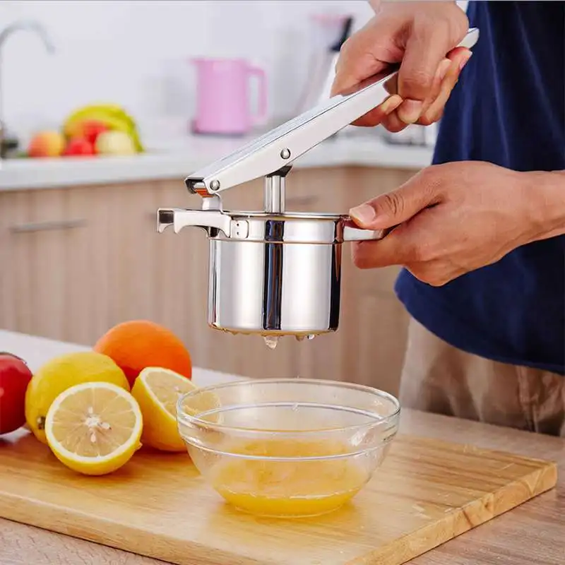 

Ortable Stainless Steel Manual Juicer Squeezer Grenadine Lemon Orange Press Fruit Juicer Long Lifetime Kitchen