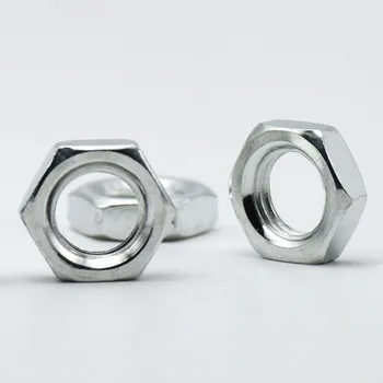 

M8 Lamp Screw Nuts 4MM Thickness for 8mm Tooth Tube Zinc Alloy M8 Female Thread Hexagon Nuts Lighting Accessories 100PCS/Lot