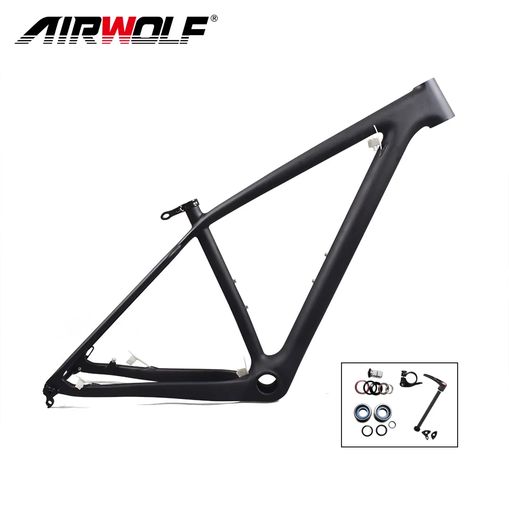 Flash Deal Airwolf new Carbon MTB boost Frame 29er Carbon bike frame 148*12mm frameset avaliable size S/M/ L 160mm brake BOOST bike frame 2