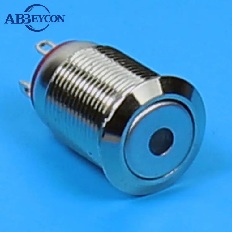 12mm Flat Front Head Momentary Dot Lamp Waterproof Light Led Push Button Switch Metal Shell IP65 4 Pin Terminal | Обустройство дома