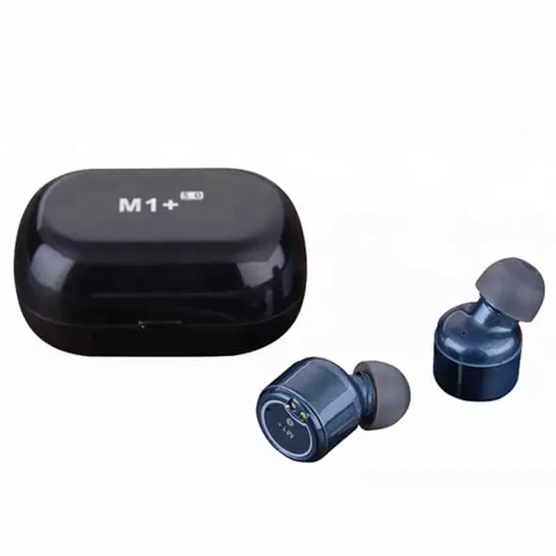 

High Quality M1+ TWS Earbud Bluetooth Wireless Music Earphones Stereo Sound Sport Headsets With Charging Box