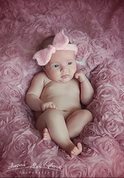 

130x150cm Rose blanket Photography backgrounds for newborn photo Backdrops rug for photo Studio pink Satin Fabric wedding prop