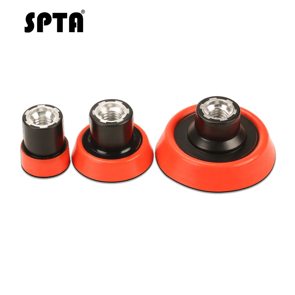 

SPTA Backing Plate Pad 1"/ 2"/ 3" Sponge Polishing Backing Pad Backing Plate Car Wash and Care Tools 5/8"/M14 Thread