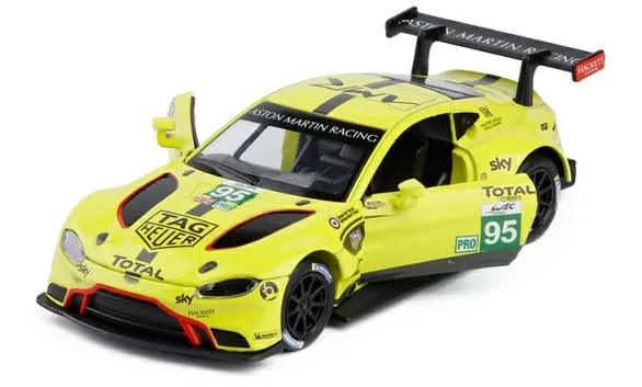 1:32 шкала Aston Martin Vantage GTE Le Mans литая металлическая игрушка модель вытяжной звуковой светильник гоночный автомобиль образовательная коллекция - Цвет: NO.95