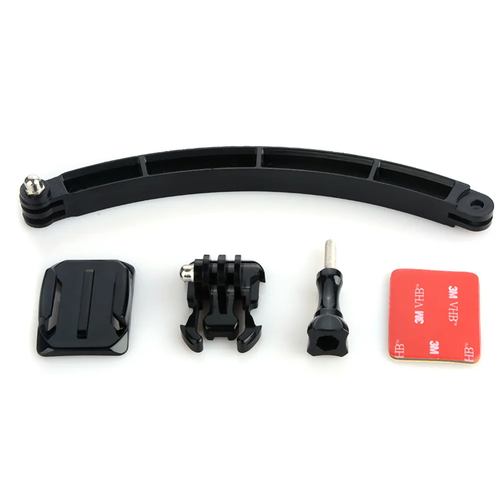

For Gopro Accessories Outdoor Motorcycle Cycling Helmet Extension Arm Set Mount For GoPro HERO5 HERO4 Session HERO 5 4 3+ 3 2 1