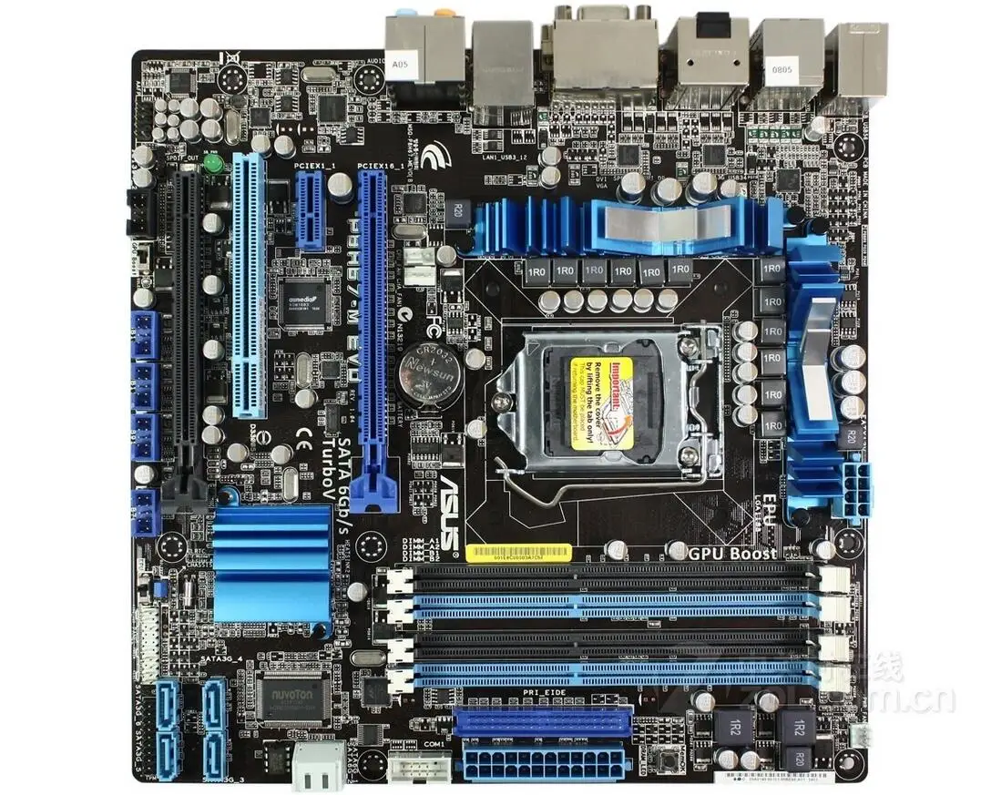 

ASUS P8H67-M EVO Desktop Motherboard H67 LGA 1155 DDR3 32G SATA3 USB3.0 uATXmotherboard used 90%new