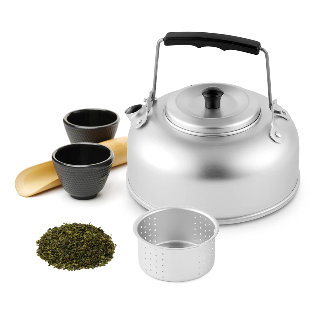 Aluminum Camping Water Kettle for Camping Portable Ultralight Outdoor Coffee Pot Teapot with Filter for Home Hiking and Picnic Aluminum Camping Water Kettle for Camping Portable Ultralight Outdoor Coffee Pot Teapot with Filter for Home Hiking and Picnic