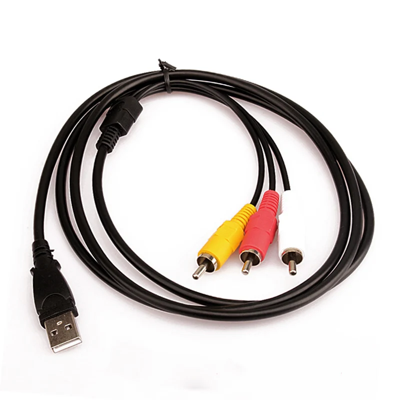1 5 м футов USB папа A до 3 RCA AV A/V ТВ адаптер кабель аудио JLRL88 | Электроника