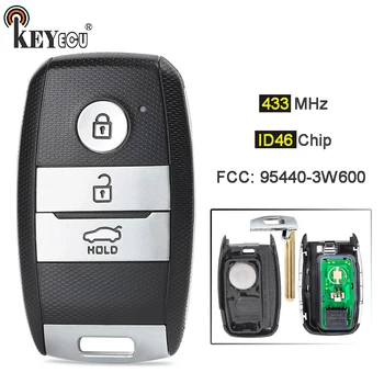 Keyforkess 433MHz ID46 Chip ID FCC: sostituzione muslimex 3 pulsanti chiave per auto a distanza portachiavi per auto a distanza per Kia K5 Sportsge