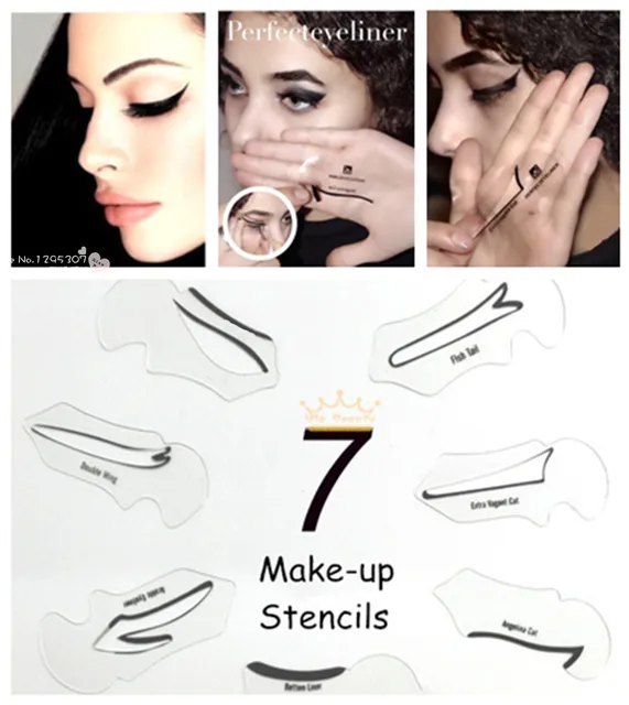 Special Offers 7 pcs 7 Style Cosmetics Stencils Eye Stencils Cat Eye-liner Stencil Eye Models Template Card Auxiliary Eye Makeup Tools Special Offers 7 pcs 7 Style Cosmetics Stencils Eye Stencils Cat Eye-liner Stencil Eye Models Template Card Auxiliary Eye Makeup Tools