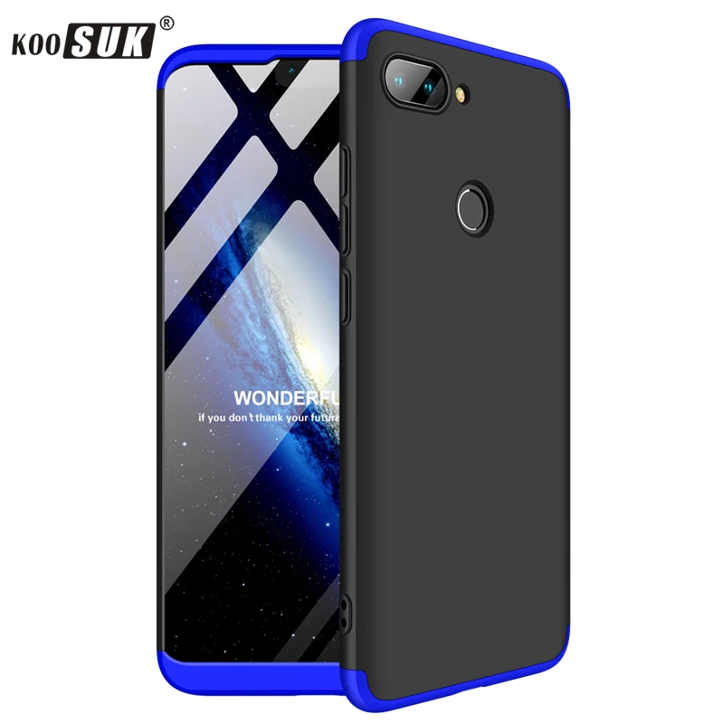 

Mixed Color Phone Case For Xiaomi Mi 8 Mi8 Lite Back Cover Fashion Stitching Hard Plastic Matte Protection Shell Coque Fundas