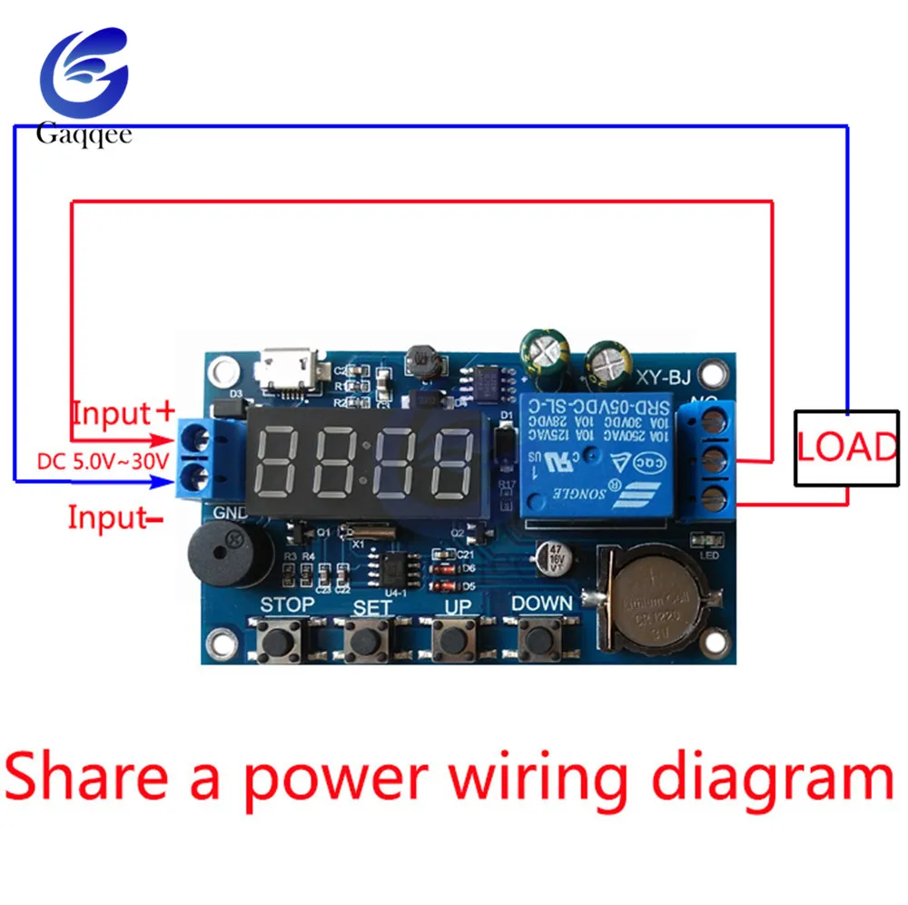 DC 5 В в режиме реального времени реле таймера задержки модуль переключатель управление синхронизация часы несколько режимов управления схема проводки