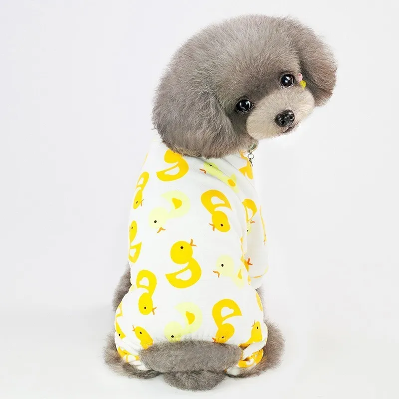 thumbnail image 1 of Pijamas cálidos para perros pequeños, ropa para perros y gatos, mono para cachorros, abrigo para perros, chihuahuas, pomerania, ropa estampada, camisa, 1 of 5