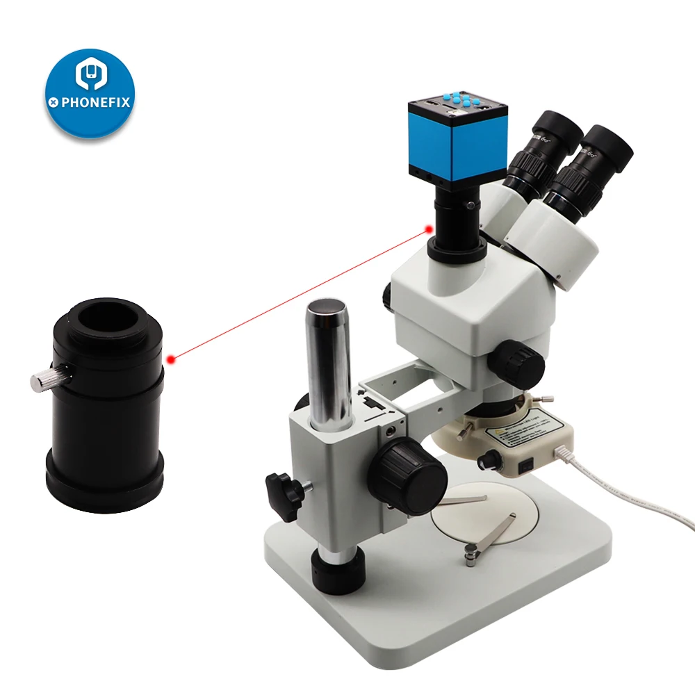 3.5X-90X Стерео Зум тринокулярный микроскоп с 0.35x c-креплением объектив CTV 2 млн VGA видео камера печатная плата припой инструмент