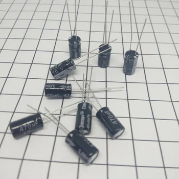 

10 Pcs/Lot High Quality Aluminum Electrolytic Capacitor 16V 470UF 6.3*12 -40+105% 470UF 16v IC