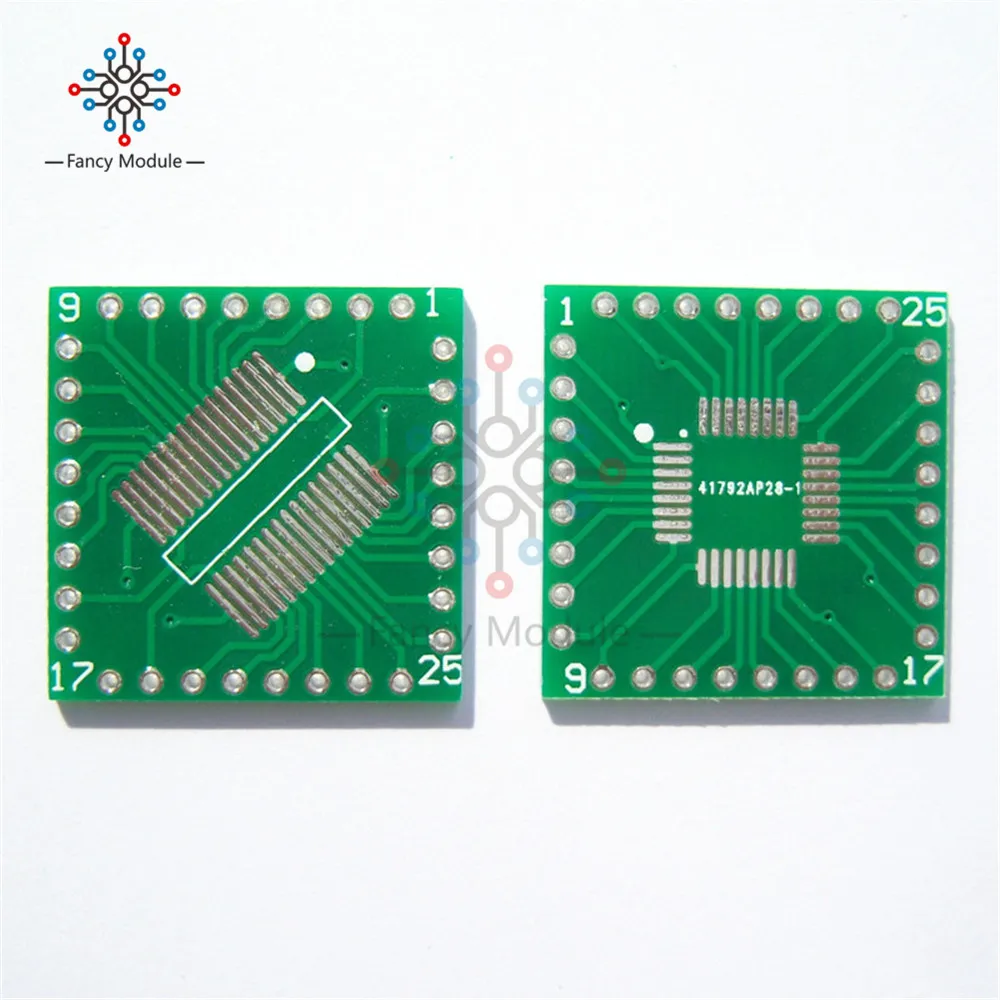 

5Pcs QFP/TQFP/LQFP/FQFP/SOP/SSOP32 to DIP Adapter PCB Board Converter SOP32 Turn DIP Adapter Plate