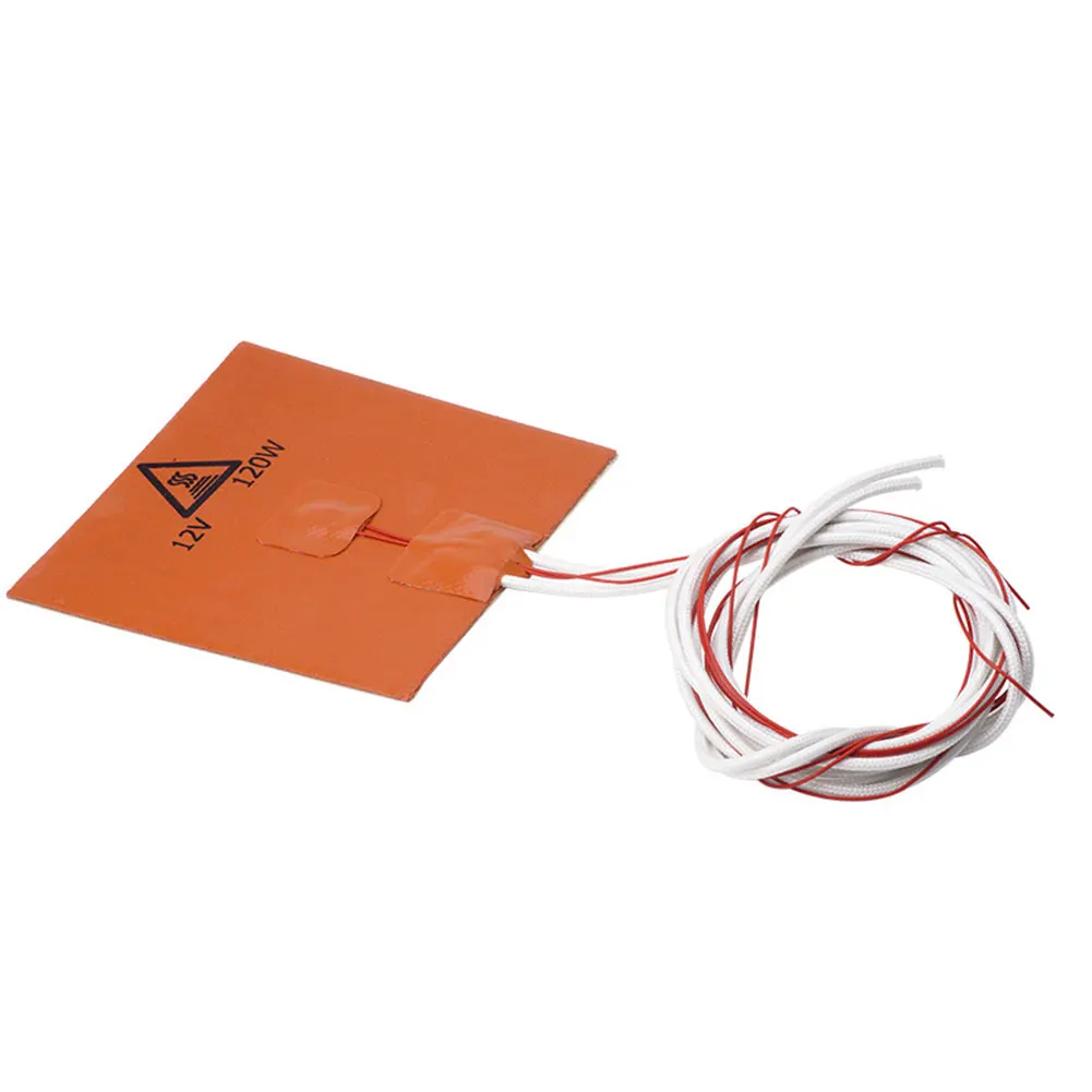 120x120 مللي متر 12 V 120 W سخان سيليكون سادة 3D طابعة ساخنة السرير التدفئة حصيرة لوازم الطابعة NK-التسوق