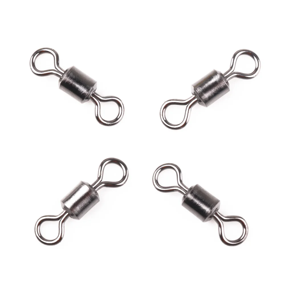 

HENGJIA 50PCS Eight-Character Ring Sea Fishing High Speed Swivel Fishing Tackle