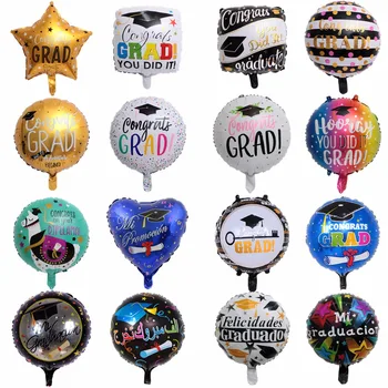 

18 "round aluminum foil balloons for graduation ceremony
