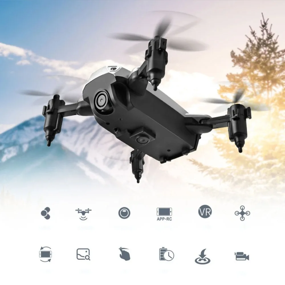 KY301 cámara de forma elegante Dron HD WiFi FPV Quadcopter Drone móvil Control remoto modo sin cabeza helicóptero 0.3MP cámara HD