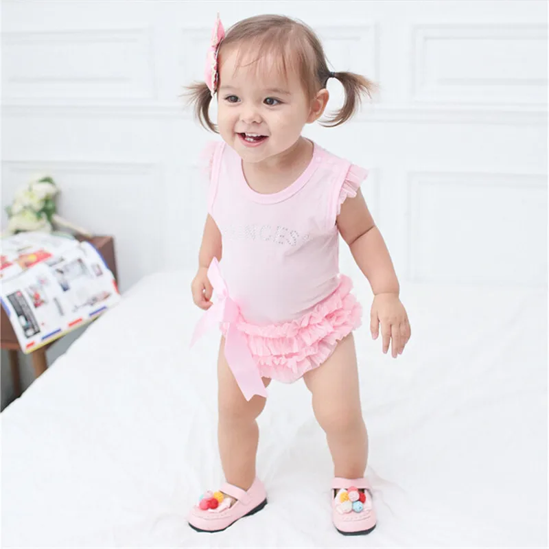 2016 Baby Girl Bodysuits Body Bebes Newborn Pink Lace Triangle Bodysuits Baby Clothes Baby