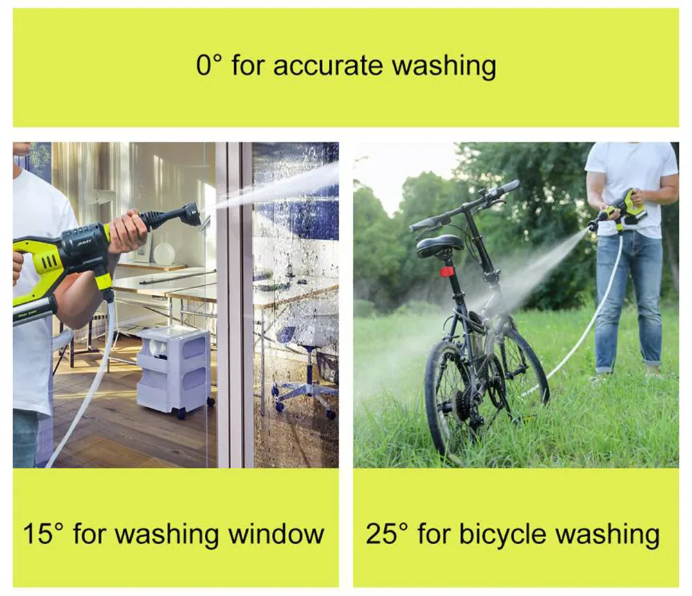 Best Jimmy JW31 Car Bicycle Flush Gun Washing Gun Powerful Handheld Rechargeable Cleaning Tool Water Power Cleaner Washer 13
