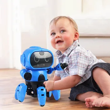 

Kids DIY Assembled Infrared Electric Induction Intelligent Smart Robot Educational Body Gesture Model Toy Birthday Gift Present
