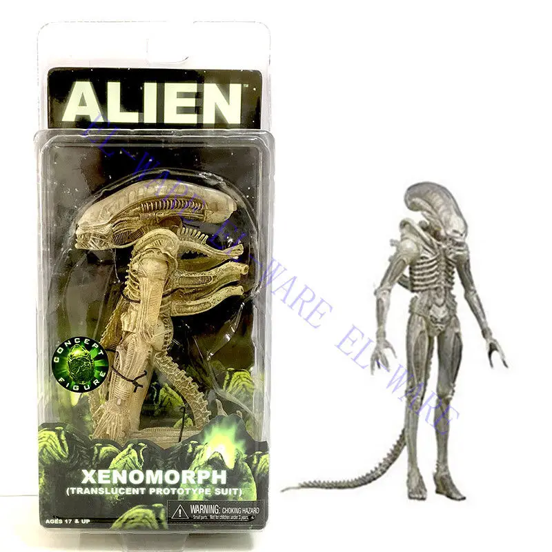 Инопланетянин NECA Wave 7 Alien Xenomorph полупрозрачный прототип костюма &quotПВХ фигурку