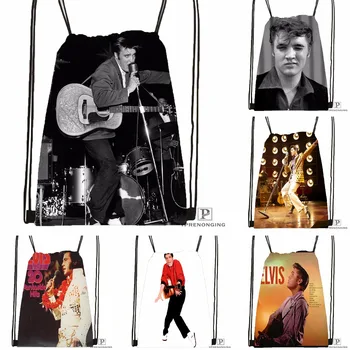 

Custom Elvis Presley @09 Drawstring Backpack Bag Cute Daypack Kids Satchel (Black Back) 31x40cm#180531-02-38
