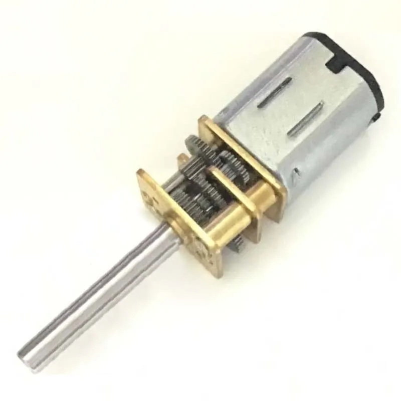 Длинная ось DIY N20 полностью металлический мотор редуктор миниатюрный DC 3в 12в 12 мм