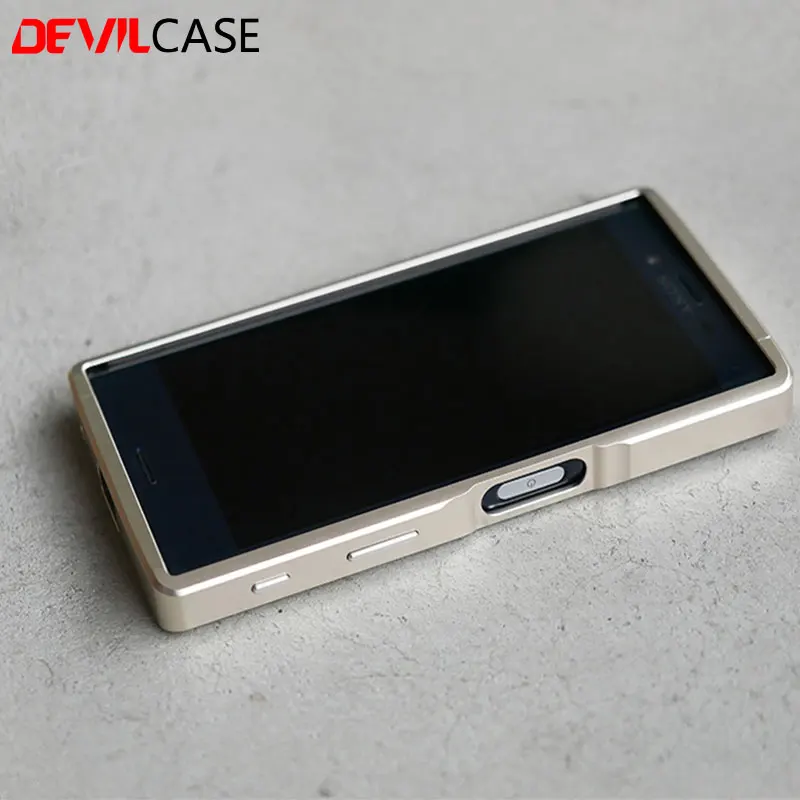 DEVILCASE для SONY XPERIA X Compact XC 4 6 дюймов алюминиевый бампер или AR покрытие переднее